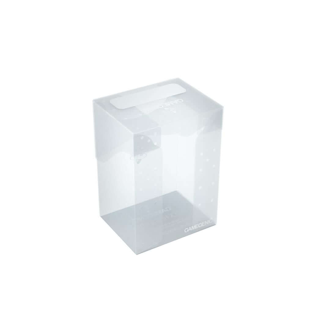 Accessoires Transparante, casual deckbox die geschikt is voor het beschermen en opbergen van maximaal 80 kaarten met dubbele sleeves.