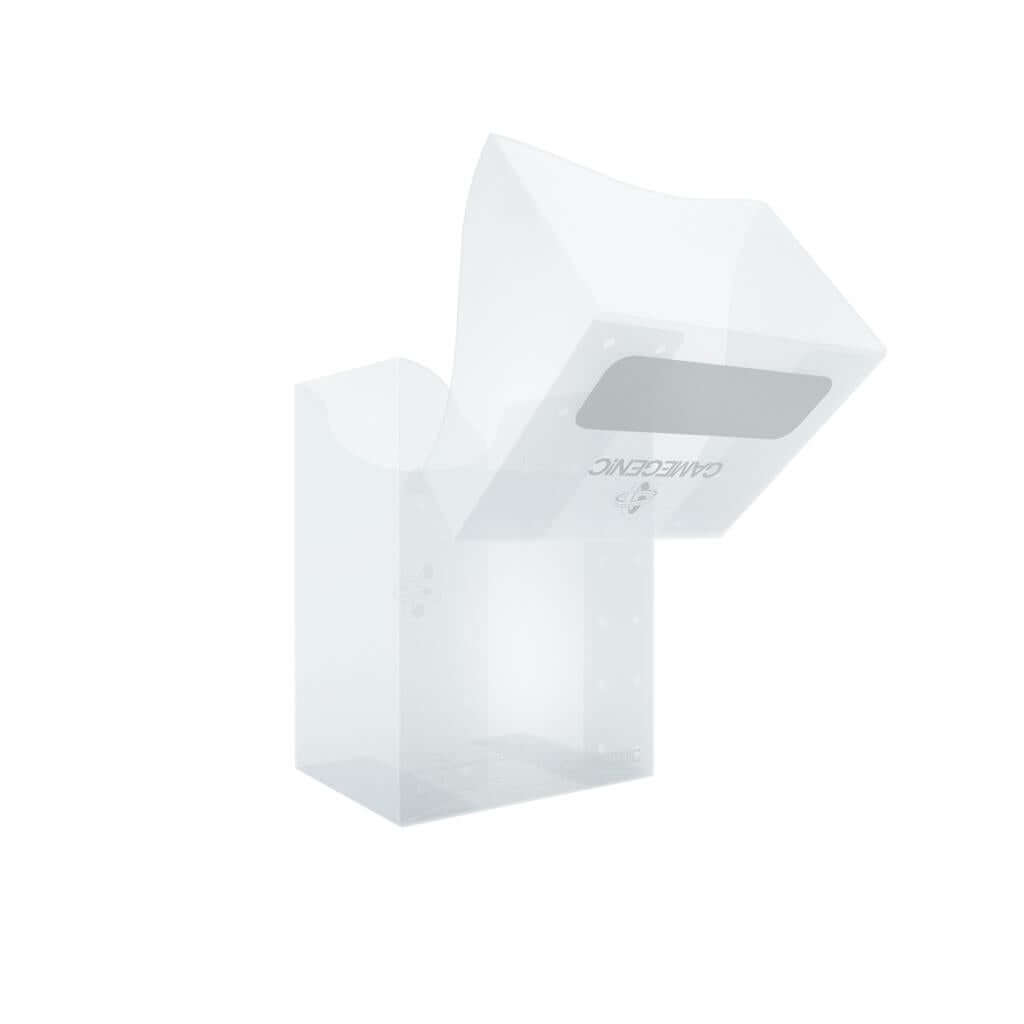 Accessoires Transparante, casual deckbox die geschikt is voor het beschermen en opbergen van maximaal 80 kaarten met dubbele sleeves.