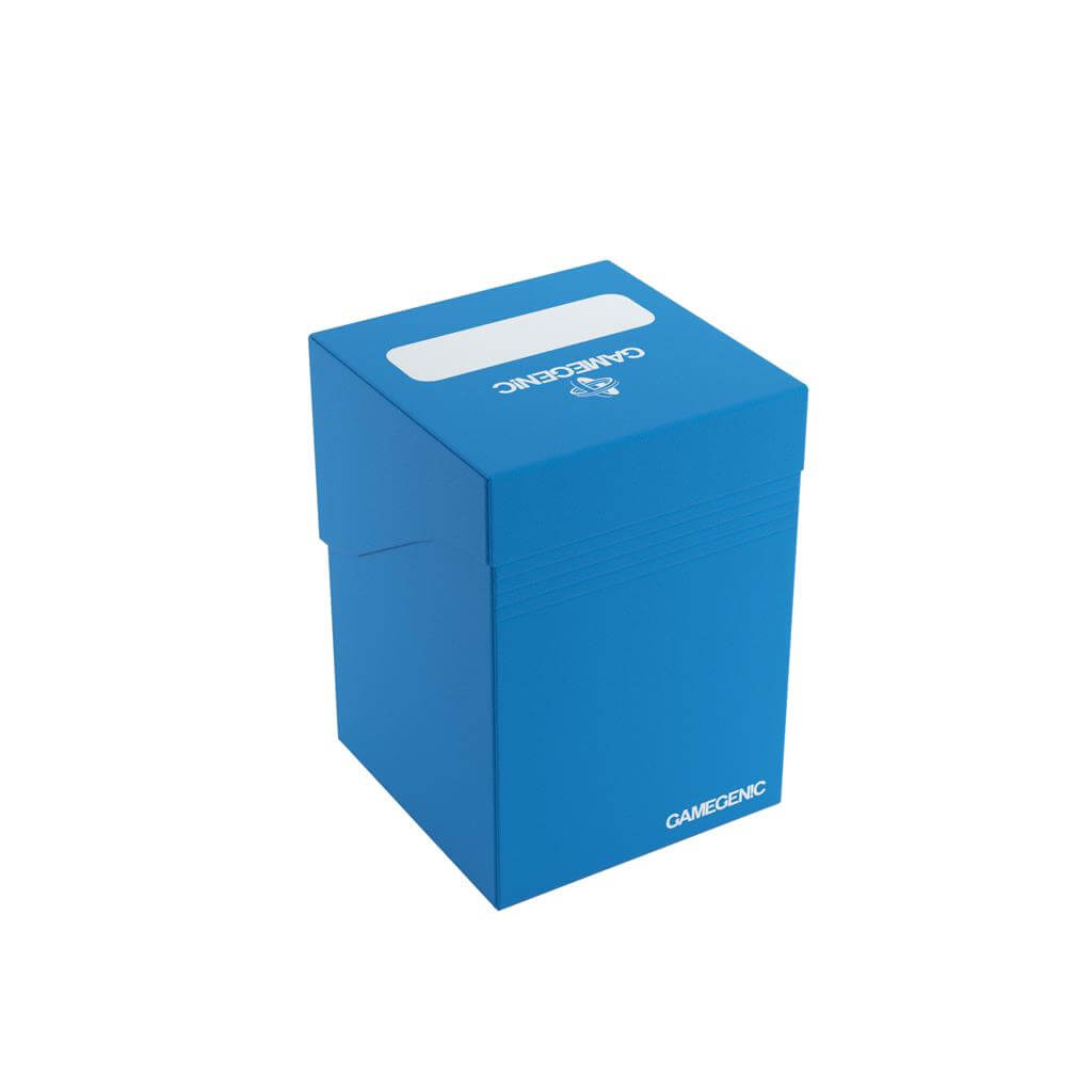 Accessoires Blauwe, casual deckbox die geschikt is voor het beschermen en opbergen van maximaal 100 kaarten met dubbele sleeves.