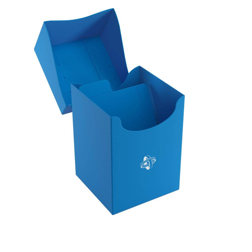 Accessoires Blauwe, casual deckbox die geschikt is voor het beschermen en opbergen van maximaal 100 kaarten met dubbele sleeves.