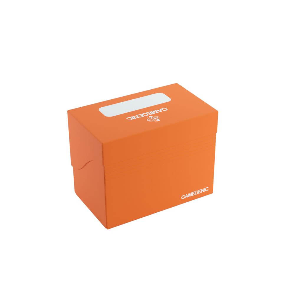 Accessoires Oranje, casual sideloading deckbox die geschikt is voor het beschermen en opbergen van maximaal 80 kaarten met dubbele sleeves.