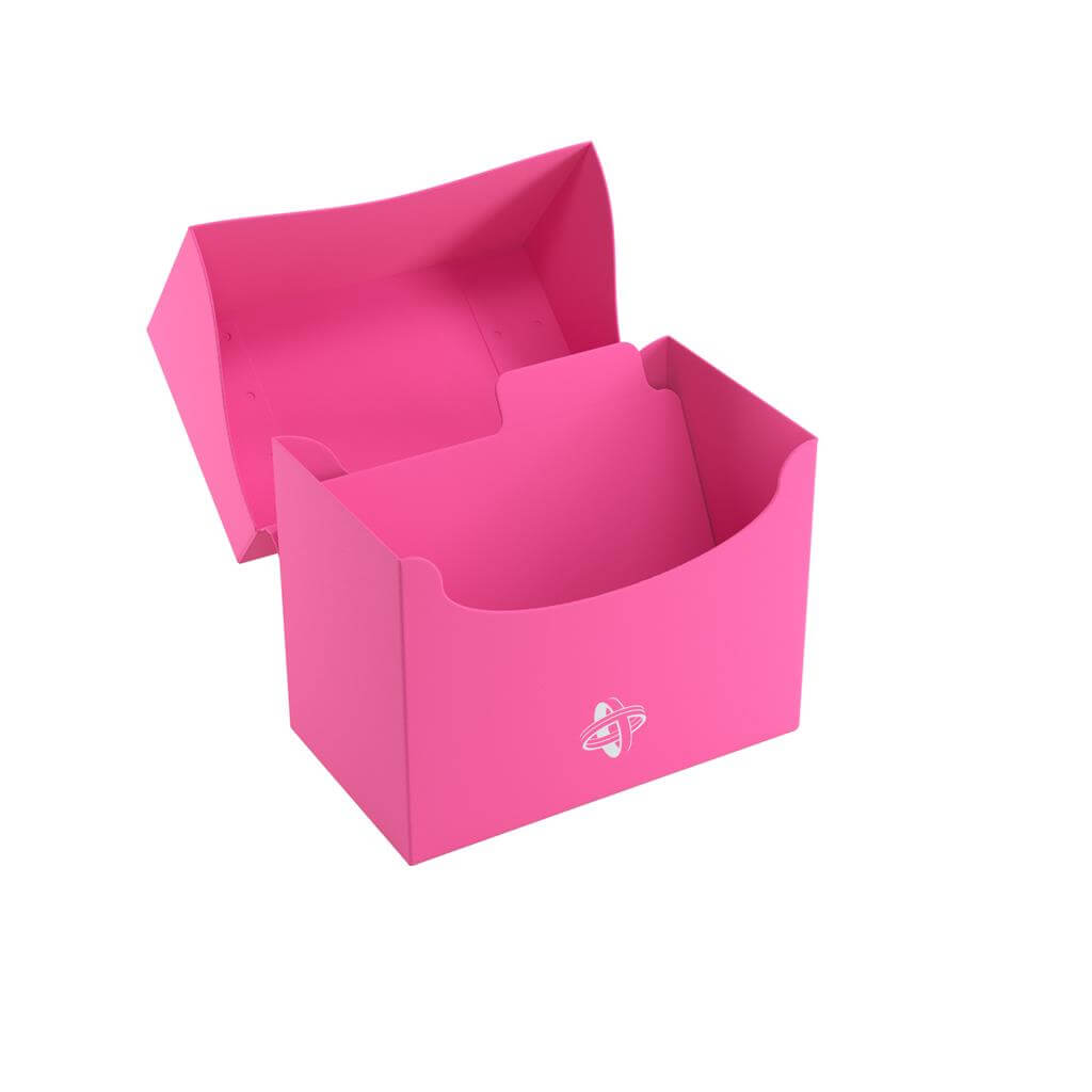 Accessoires Roze, casual sideloading deckbox die geschikt is voor het beschermen en opbergen van maximaal 80 kaarten met dubbele sleeves.