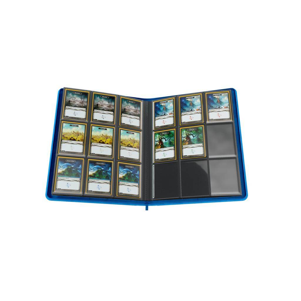 Accessoires Dit blauwe Zip-Up album is met een rits te openen en sluiten en is voorzien van 20 sideloading 18-Pocket pagina's voor een totale capaciteit van 360 kaarten (zelfs met dubbele sleeves).