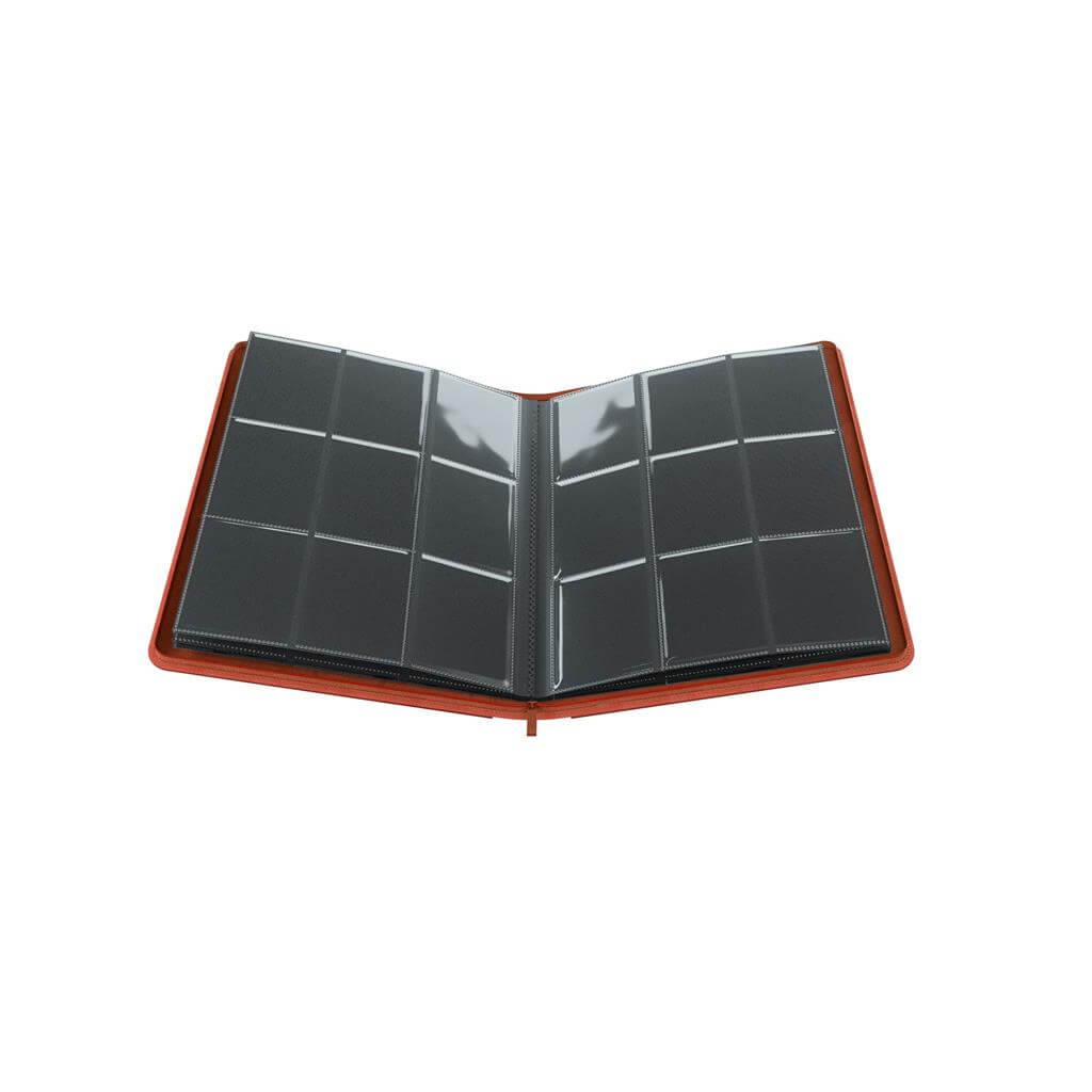 Accessoires Dit rode Zip-Up album is met een rits te openen en sluiten en is voorzien van 20 sideloading 18-Pocket pagina's voor een totale capaciteit van 360 kaarten (zelfs met dubbele sleeves).