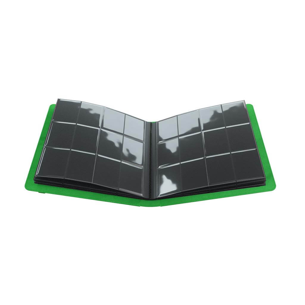 Accessoires Dit groene Prime album is voorzien van 20 sideloading 24-Pocket pagina's voor een totale capaciteit van 480 kaarten (zelfs met dubbele sleeves).