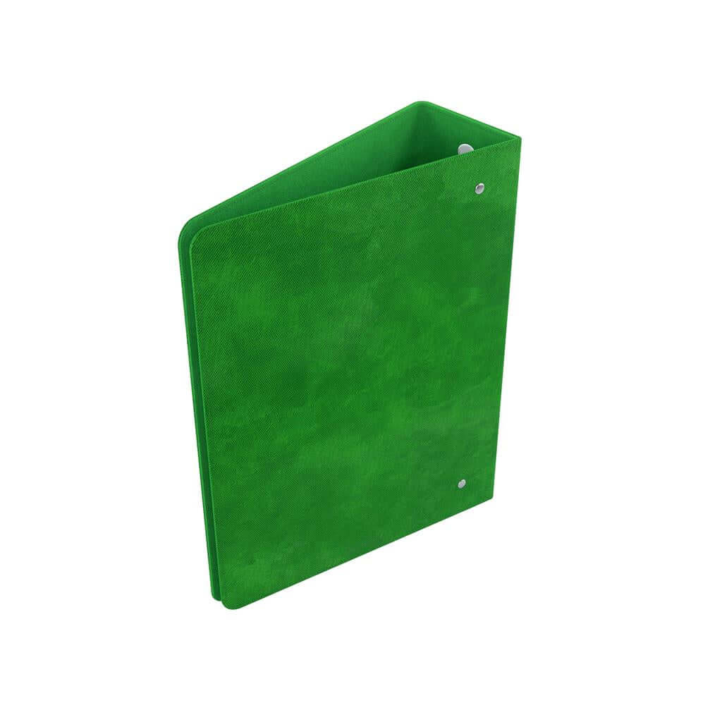 Accessoires Groene ringbandmap met 3 sterke ringen voor zowel 18-pocket als 9-pocket pagina's.