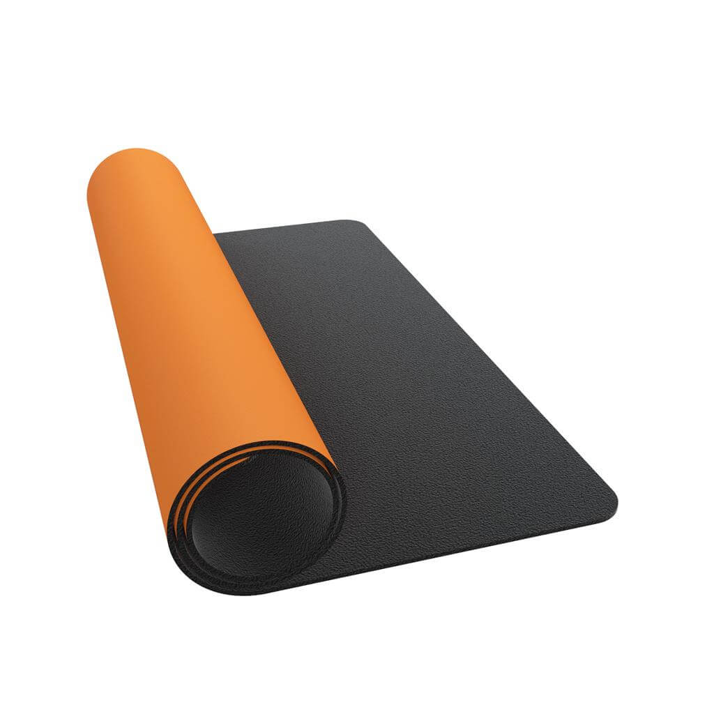Accessoires Oranje premium speelmat van 2 mm dikte met een anti-slip achterzijde.