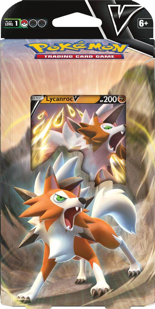 Pokémon Ontketen de krachten van de schemering en de nacht met een deck met Lycanroc V of Corviknight V! Lycanroc V leidt een krachtig team Fighting types, en Corviknight V biedt de verpletterende kracht van Metal types, zodat je beurt na beurt grote aanv