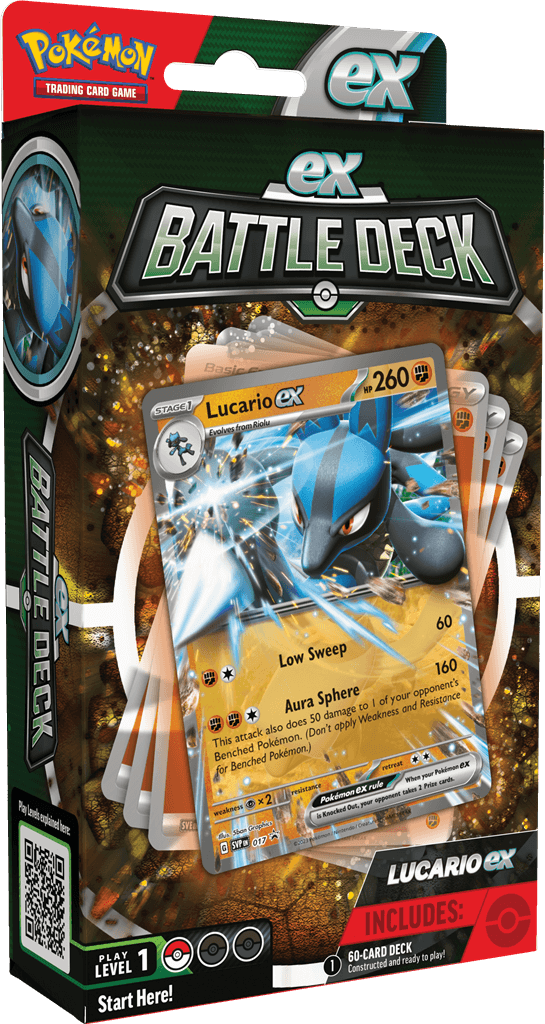 Pokémon Mighty Pokémon ex Battle for Victory!Powerful Pokémon ex are ready to charge onto the battlefield in the new Pokémon TCG: ex Battle Decks! Each 60-card deck is led by an exceptionalPokémon ex and includes everything you need to play right away. Le