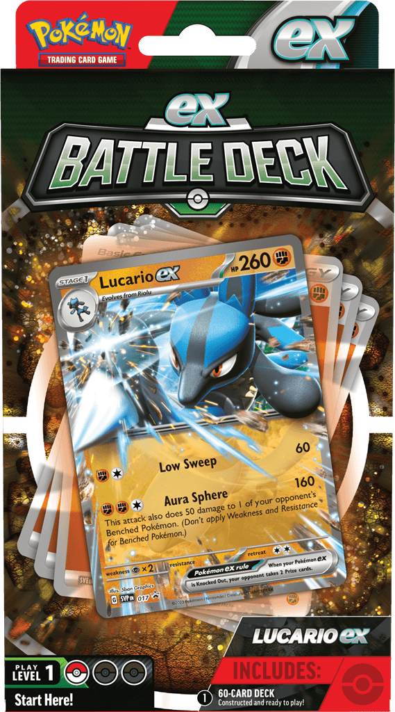 Pokémon Mighty Pokémon ex Battle for Victory!Powerful Pokémon ex are ready to charge onto the battlefield in the new Pokémon TCG: ex Battle Decks! Each 60-card deck is led by an exceptionalPokémon ex and includes everything you need to play right away. Le