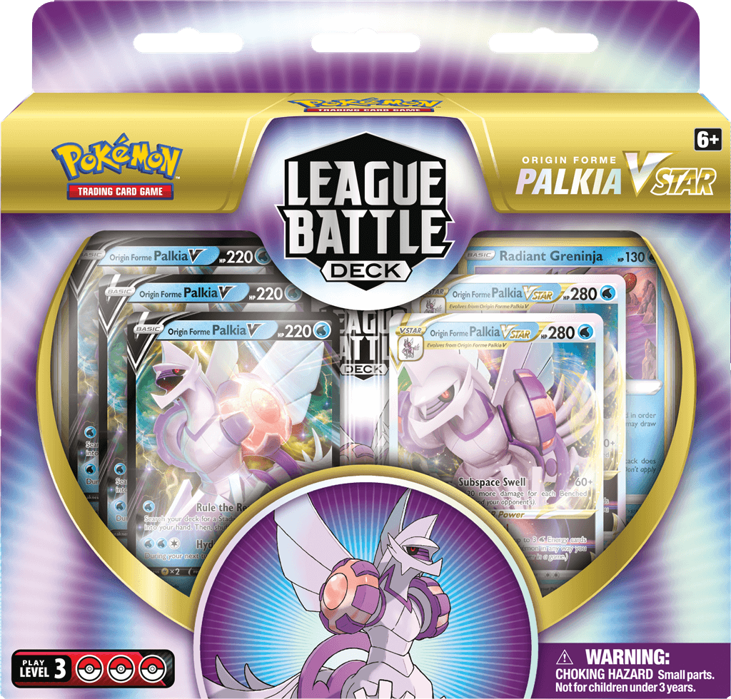 Pokémon Boundless Strength from the Wilds of Space-Time!Open a Star Portal to gather power and unleash a Subspace Swell with Origin Forme Palkia VSTAR! This Pokémon VSTAR is yours in this powerful, League-ready deck for skilled Pokémon TCG players. With p