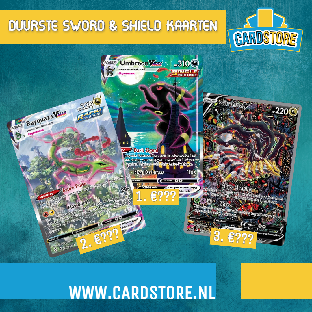 Top 10 most expensive cards from the Sword &amp; Shield series  Cardstore