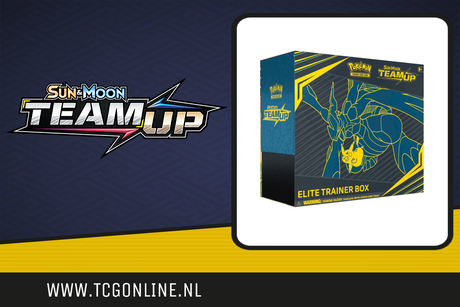 Alleen dit weekend €5,00 korting op de nieuwe Team Up Elite Trainer Box!