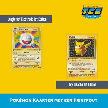 Welke Pokémon kaarten met een printfout zijn er?