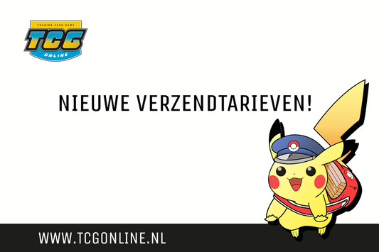 Nieuwe verzendtarieven bij TCG Online!