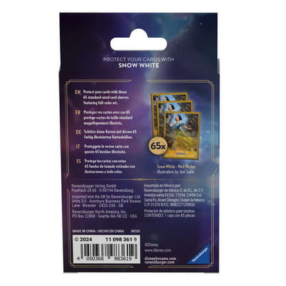 Lorcana Speciale Ursula's Return Card Sleeves met Snow White. Bevat 65 sleeves.