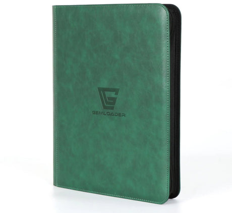 Gemloader Premium 3”X4” Toploader Binder (216 Pockets) - Groen