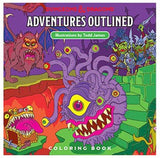 Dungeons & Dragons Adventures Outlined coloring book