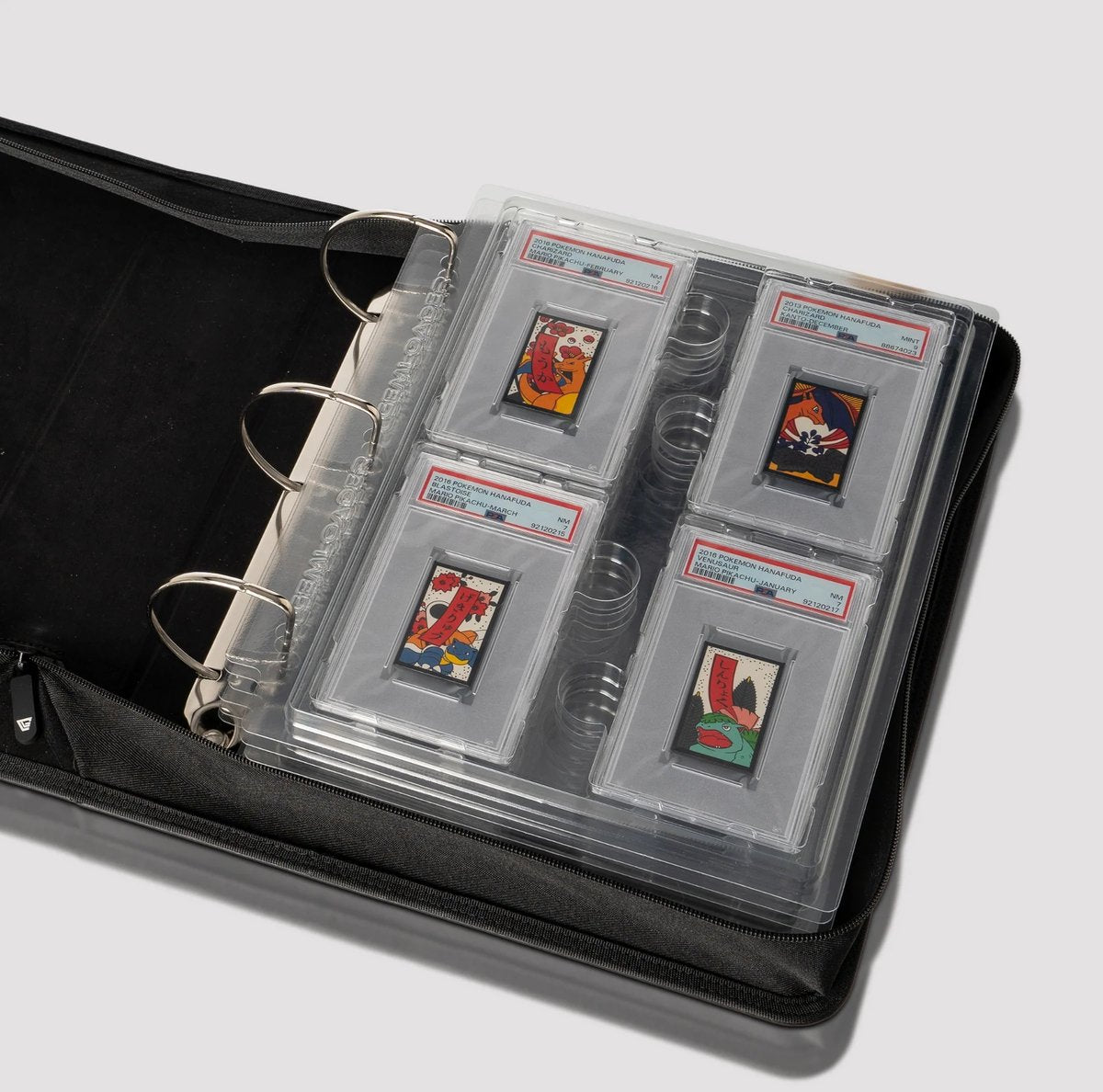 Gemloader Premium Graded Card Binder voor PSA [28 slots – 2x2 indeling] Zwart