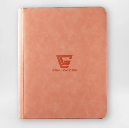 Gemloader Premium 3”X4” Toploader Binder (216 Pockets) - Roze