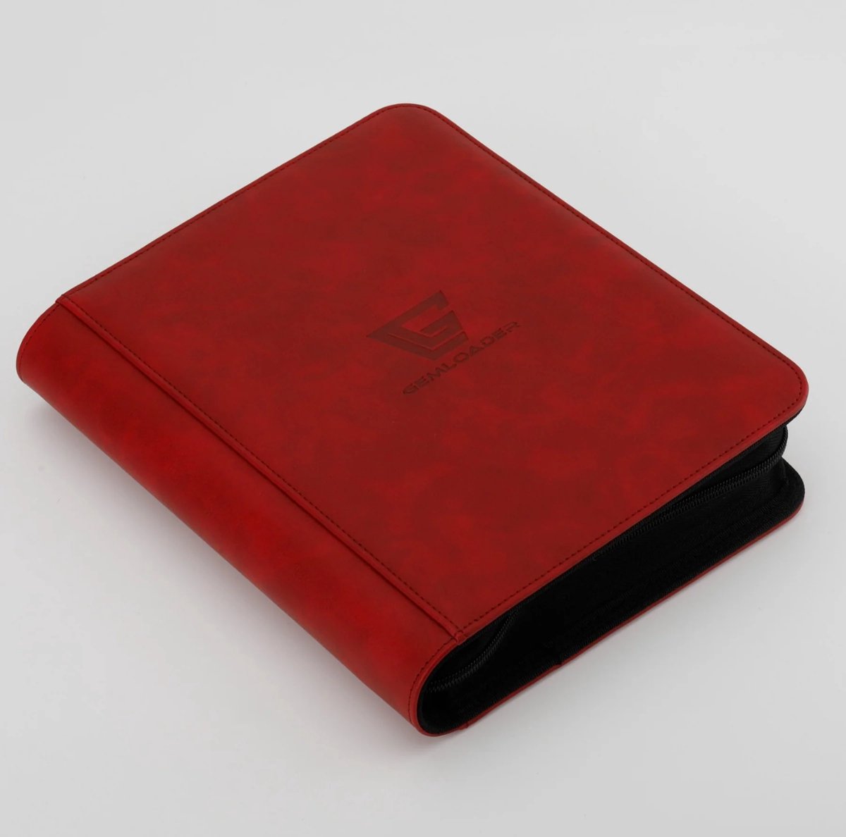Classeur Gemloader Premium pour cartes à collectionner gradées [28 emplacements – disposition 2x2] Rouge