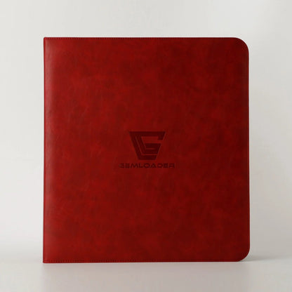 Classeur Gemloader Premium pour cartes à collectionner gradées [28 emplacements – disposition 2x2] Rouge