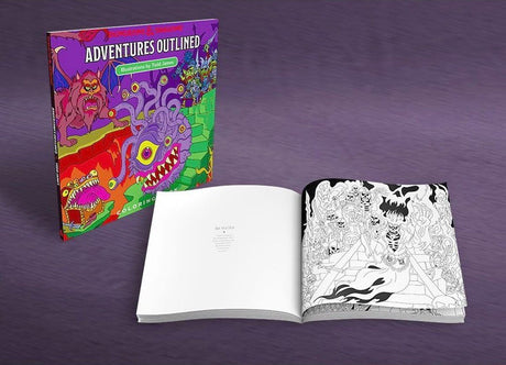 Dungeons & Dragons Adventures Outlined coloring book