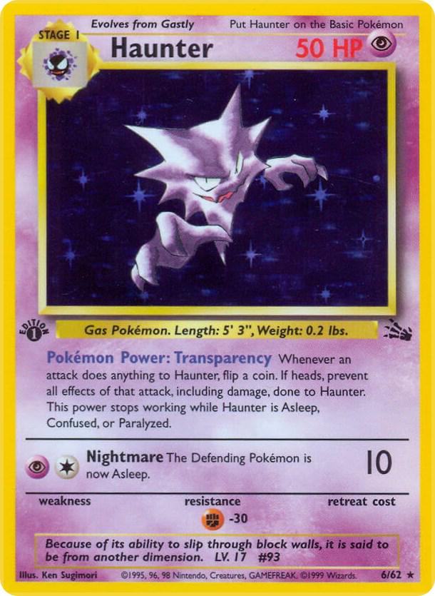 Haunter (1st Edition) - Fossil - 6/62