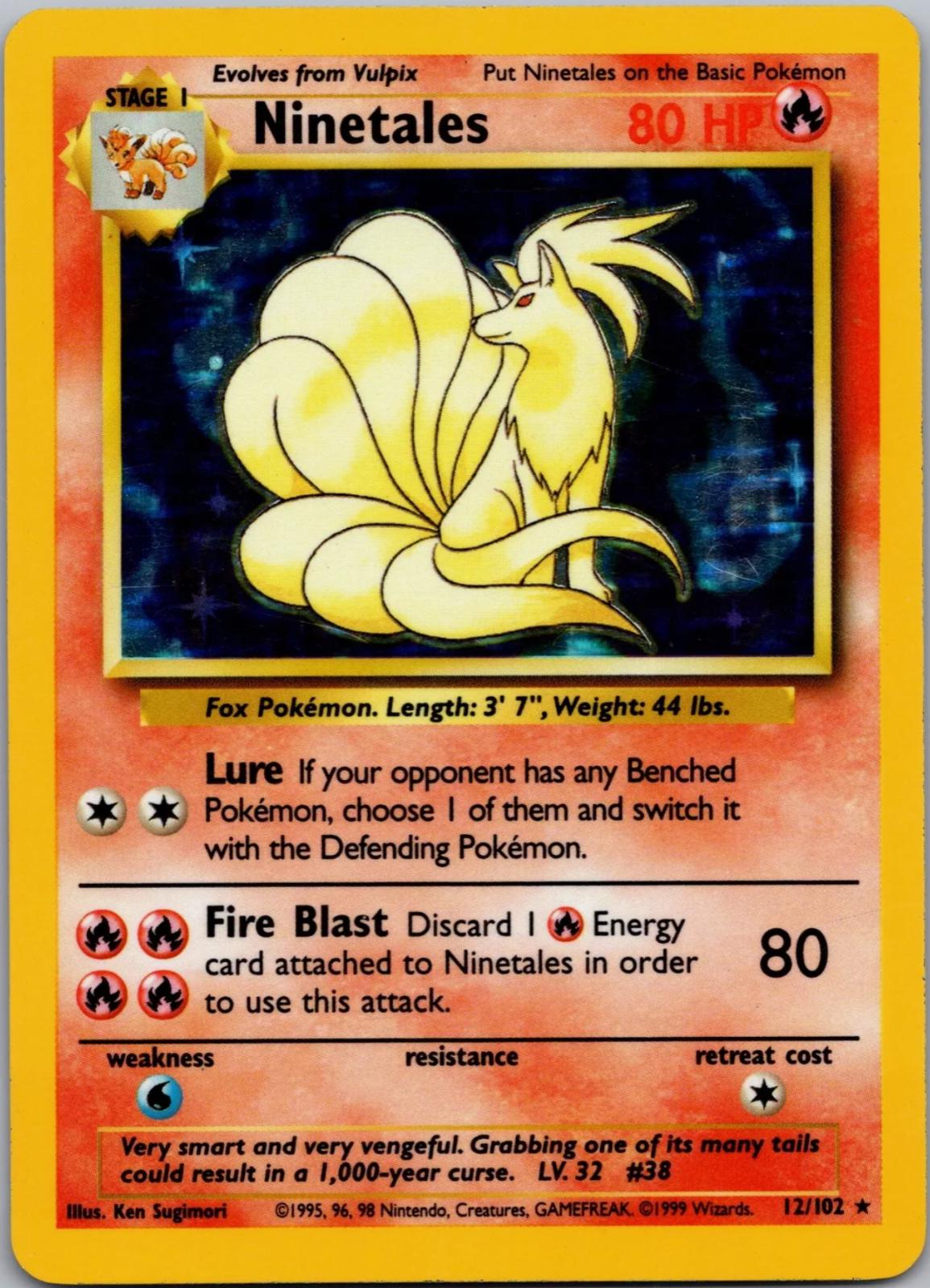Ninetales - Base Set - 12/102