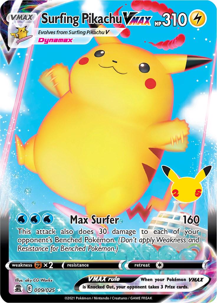 Surfing Pikachu Vmax - Celebrations - 009/025