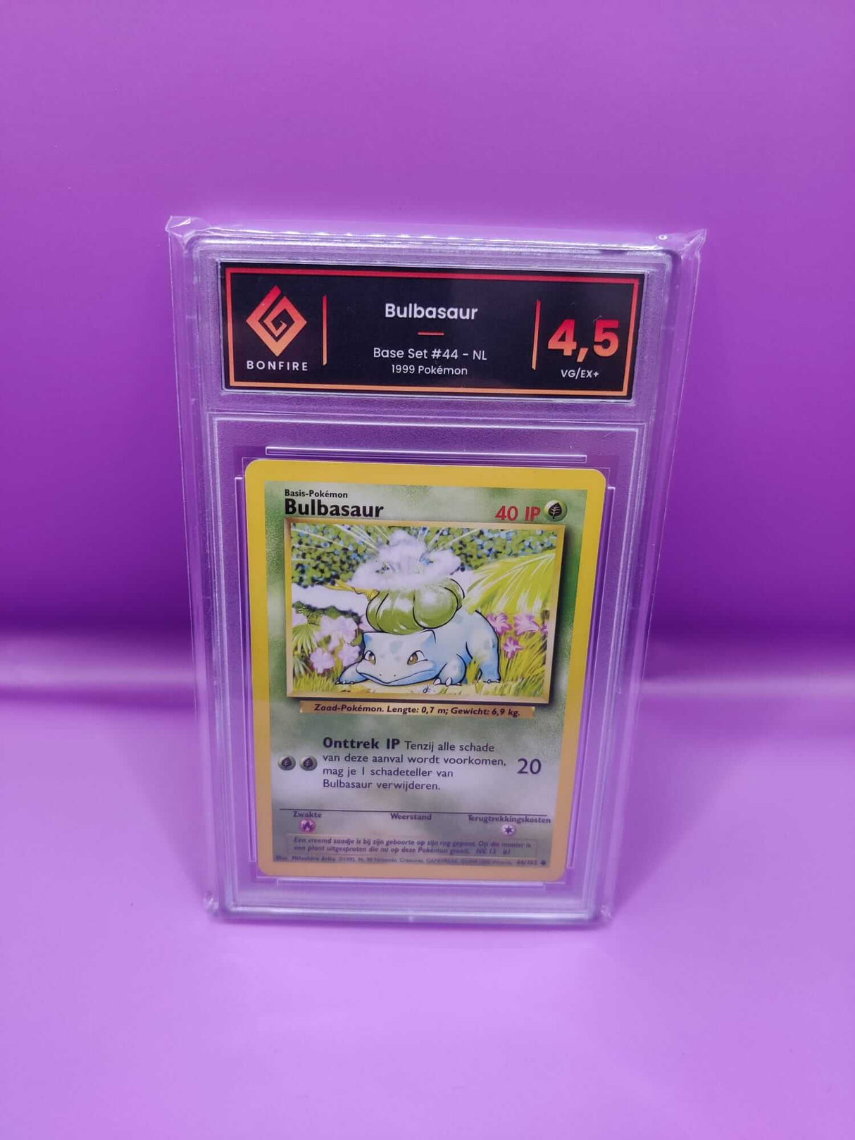 Bulbasaur - Base Set - 44 - Bonfire 4,5