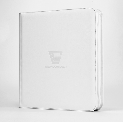 Gemloader Premium 3X4 Traditional Sleeved Collector's Binder (480 Pockets) - White