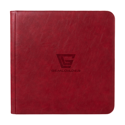 Gemloader Premium 3X4 Traditional Sleeved Collector's Binder (480 Pockets) - Red