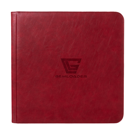 Gemloader Premium 3X4 Traditional Sleeved Collector's Binder (480 Pockets) - Rood