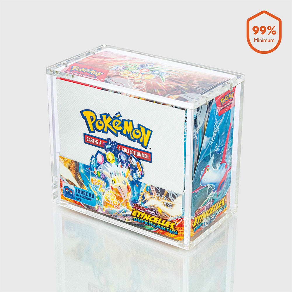 Phoenix boîte en acrylique pour booster Pokémon avec couvercle