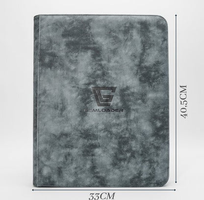 Classeur Toploader Gemloader Premium 3"x4" (216 Poches) - Gris