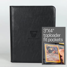 Gemloader Premium 3"X4" Top Loader Binder (216 Taschen) - Schwarz 
