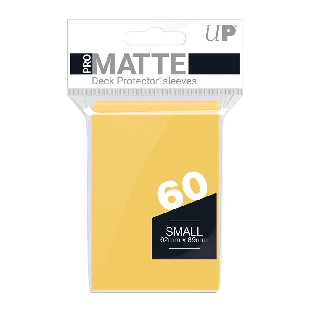 SLEEVES Pro-Matte Jaune Petites (60 pièces)