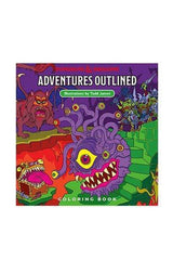 Dungeons & Dragons Adventures Outlined coloring book