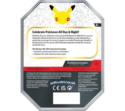 Pokémon TCG: 30th Celebration ex Tin