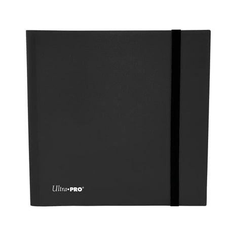 Accessoires 12-pocket Black PRO-Binder with embossed middle black web material gives cards a classic framed look. Side loading pocket design to prevent cards from easily falling out. Elastic strap holds the binder shut when not in use. All materials made