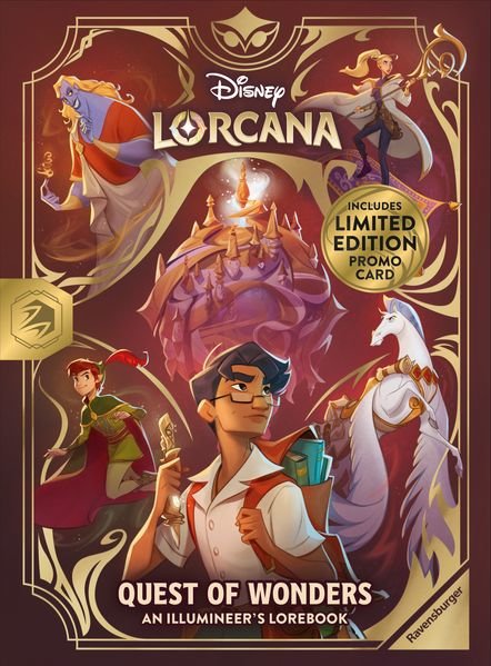 Disney Lorcana – Quest of Wonders – An Illumineer’s Lorebook – With Promocard