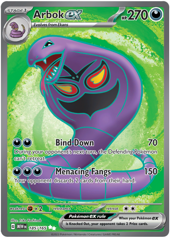 Arbok ex - Écarlate et Violet 151 - 185/165