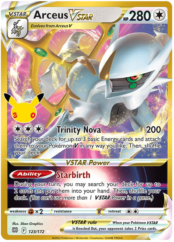 Arceus VSTAR - 30th Celebration - 123/172