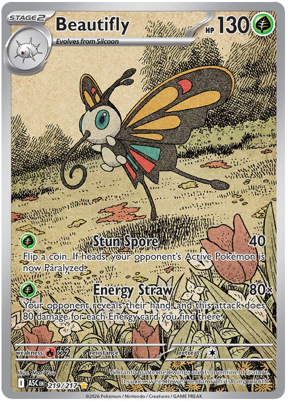 Beautifly - Ascended Heroes - 219/217