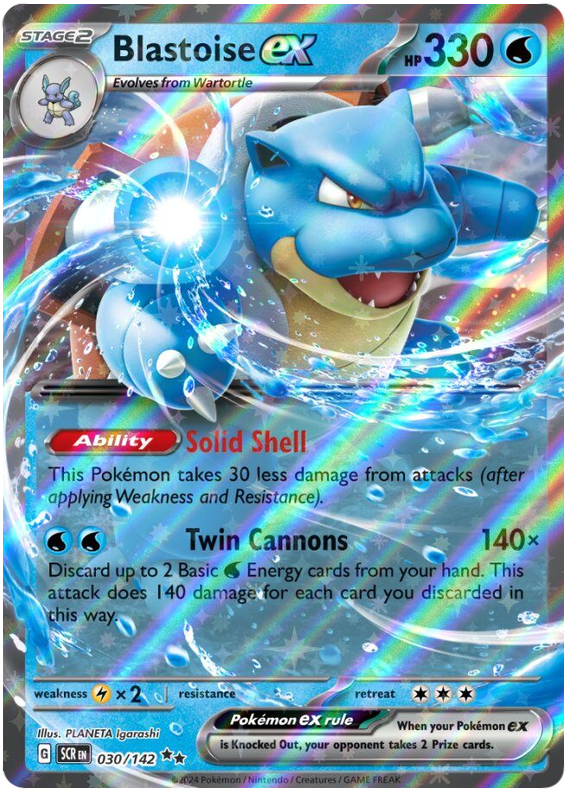 Blastoise ex - Stellar Crown - #030