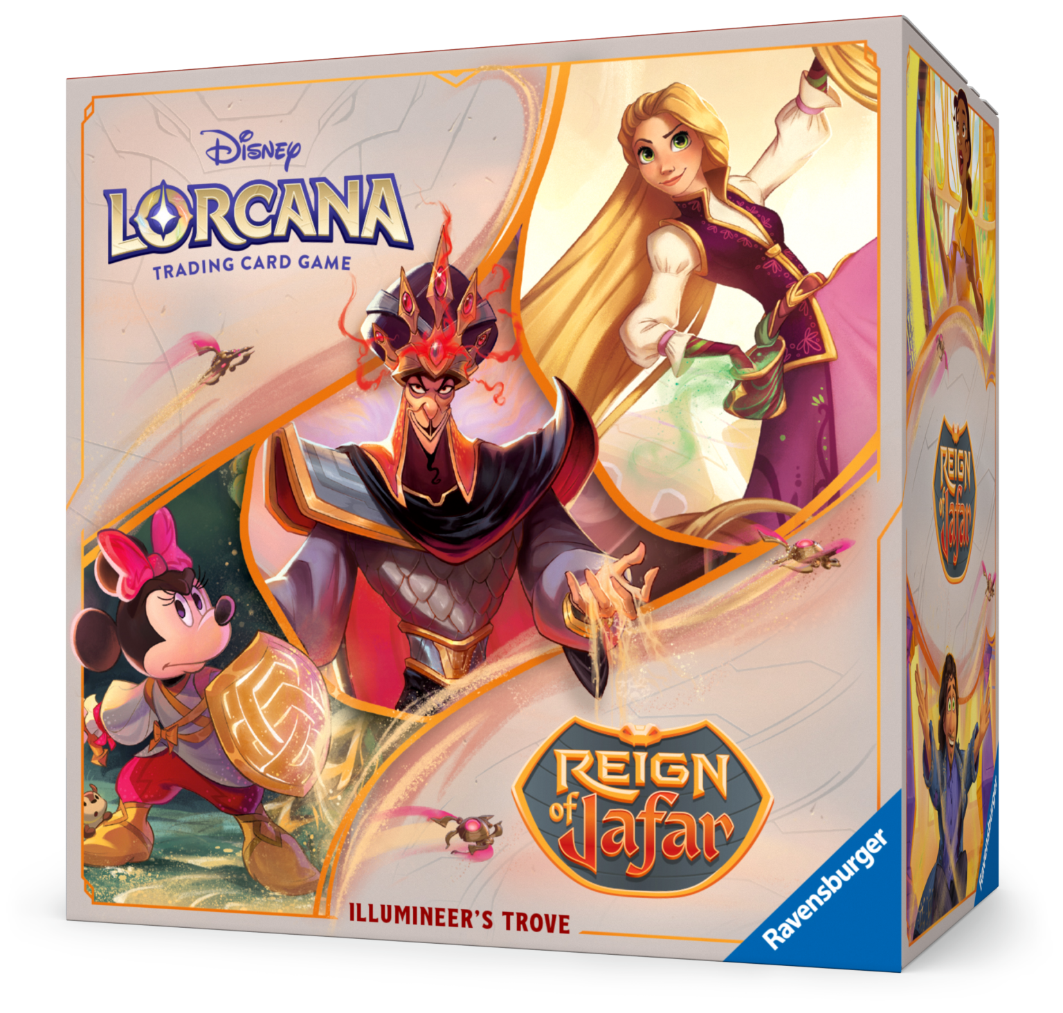 Lorcana Lorcana TCG Reign of Jafar Illumineer's Trove - Ontdek de magie en verzamel de kracht! Beleef de magie van Disney Lorcana op een geheel nieuwe manier met de Reign of Jafar Illumineer's Trove! Deze exclusieve verzameldoos is de ultieme aanvulling v