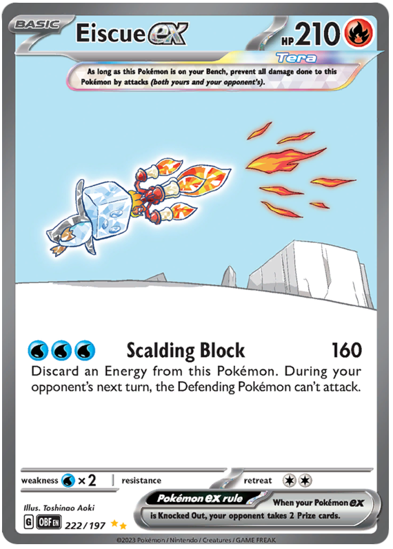 Eiscue ex - Flammes Obsidiennes - 222/197