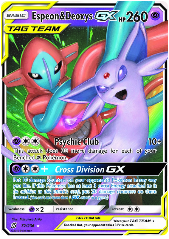 Espeon & Deoxys GX - Alliage d'Éveil - 72/236