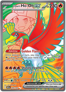 Ho-Oh ex d'Ethan - Destined Rivals - 209/182